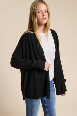 Cashmere Blend Cozy Drape Cardigan