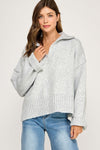Polo Collar Soft Sweater