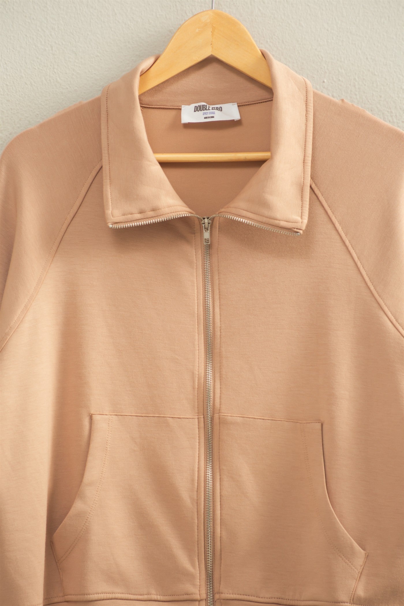 Scuba High Neck Long Sleeve Zippered Jacket