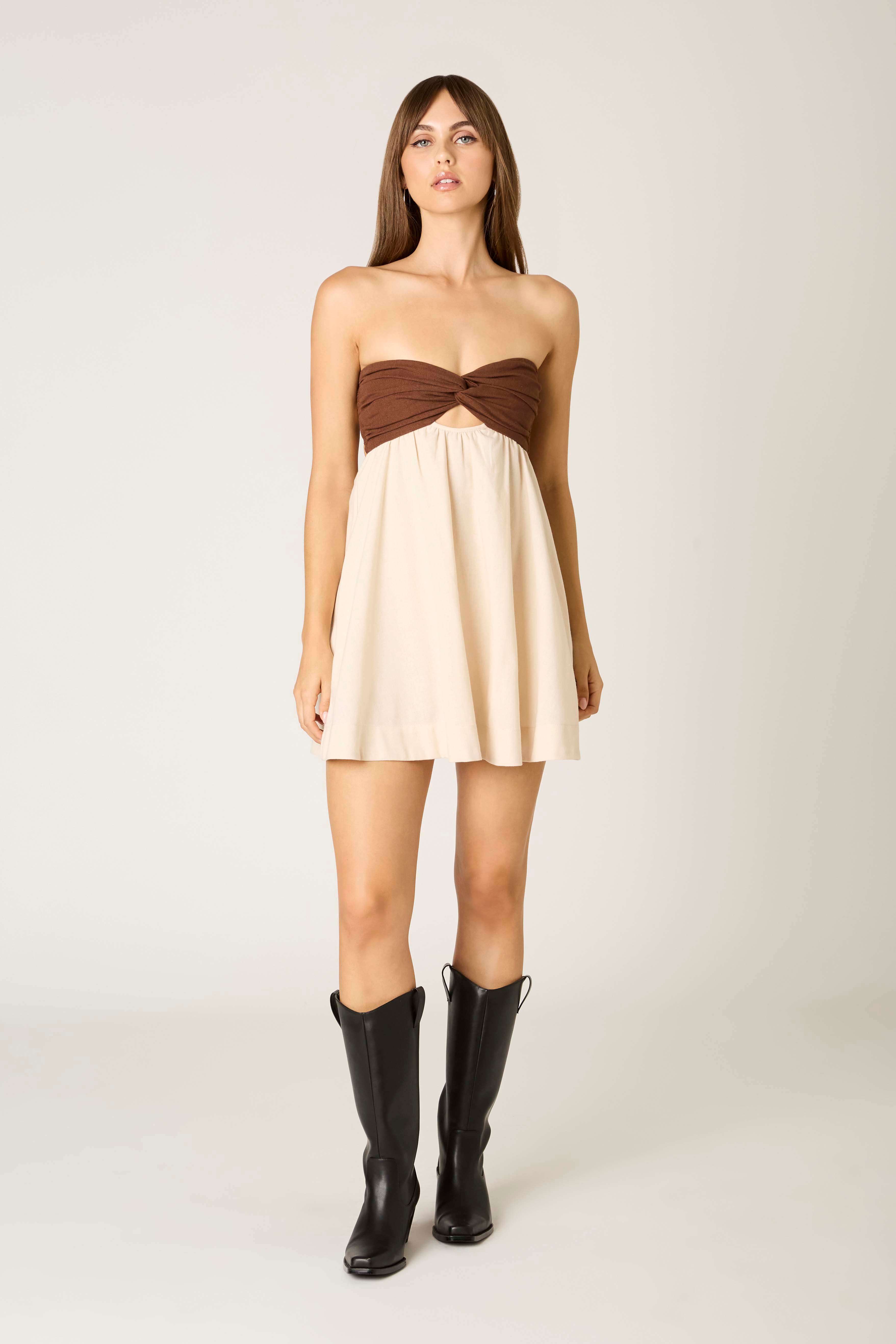 Two Toned Cocoa Dress