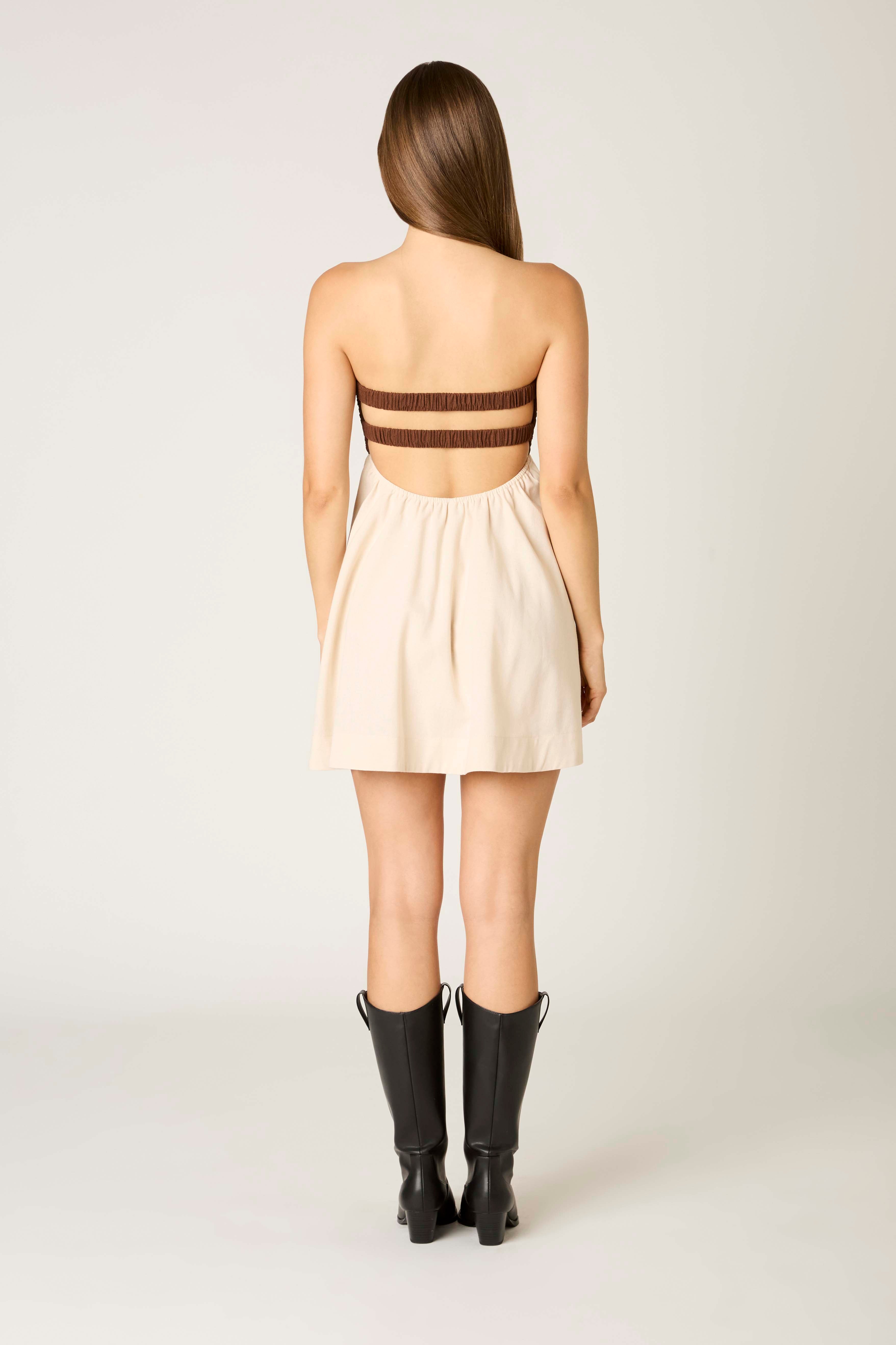 Two Toned Cocoa Dress