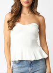 Knit Peplum Top