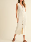 Knit Button Dress