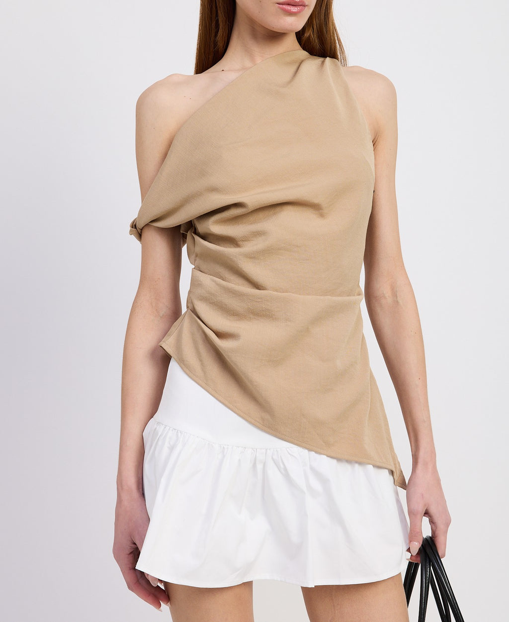 Asymmetrical Shoulder Tunic Top