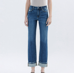 Cuff Straight Jeans