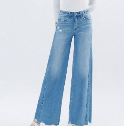 High Rise Crop Wide Leg