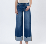 High Rise Baggy Wide Cuffed Jean