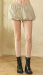 Balloon Plaid Skirt