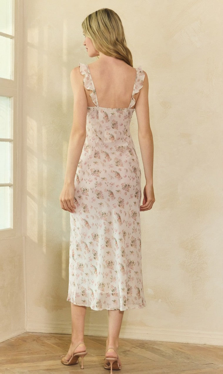 Floral Ruffle Maxi Dress