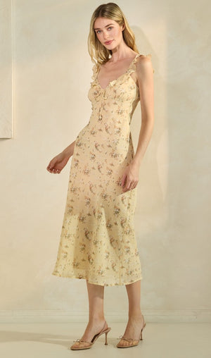 Floral Ruffle Maxi Dress