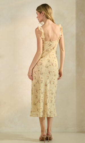 Floral Ruffle Maxi Dress