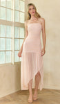 Strapless Sheer Maxi Dress