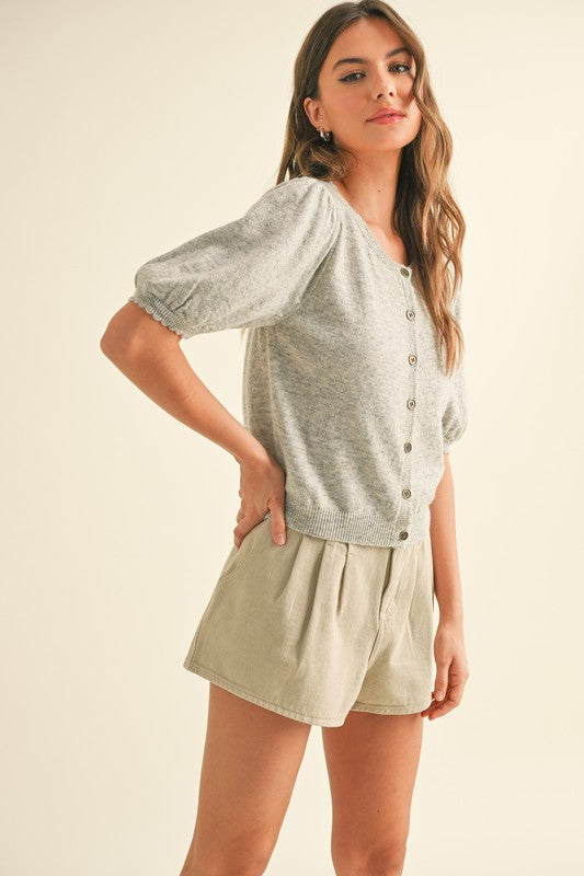 Grey Light Summer Sweater