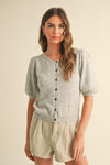 Grey Light Summer Sweater