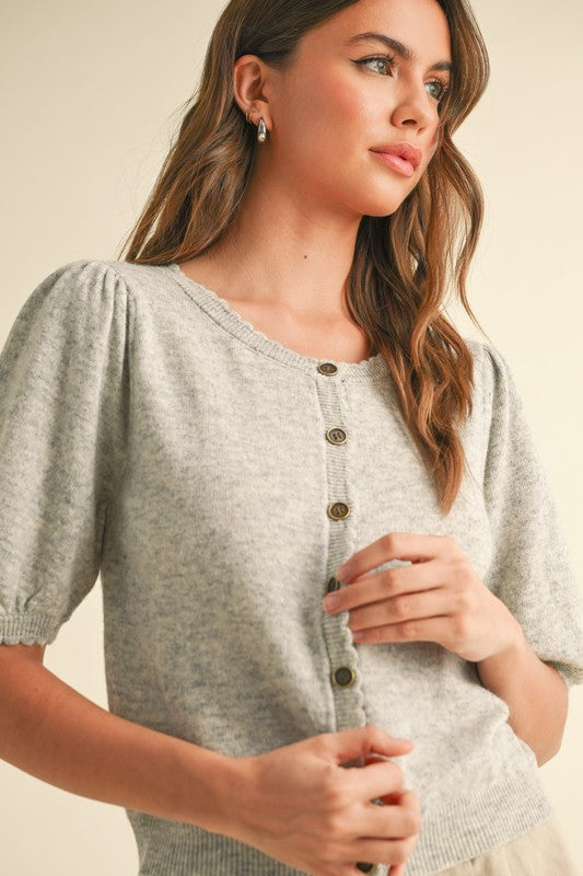 Grey Light Summer Sweater