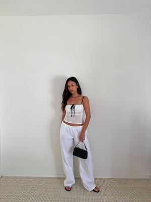 Contrast Ribbon Detail Cami Top