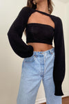 Knit Tube Top and Shrug Set