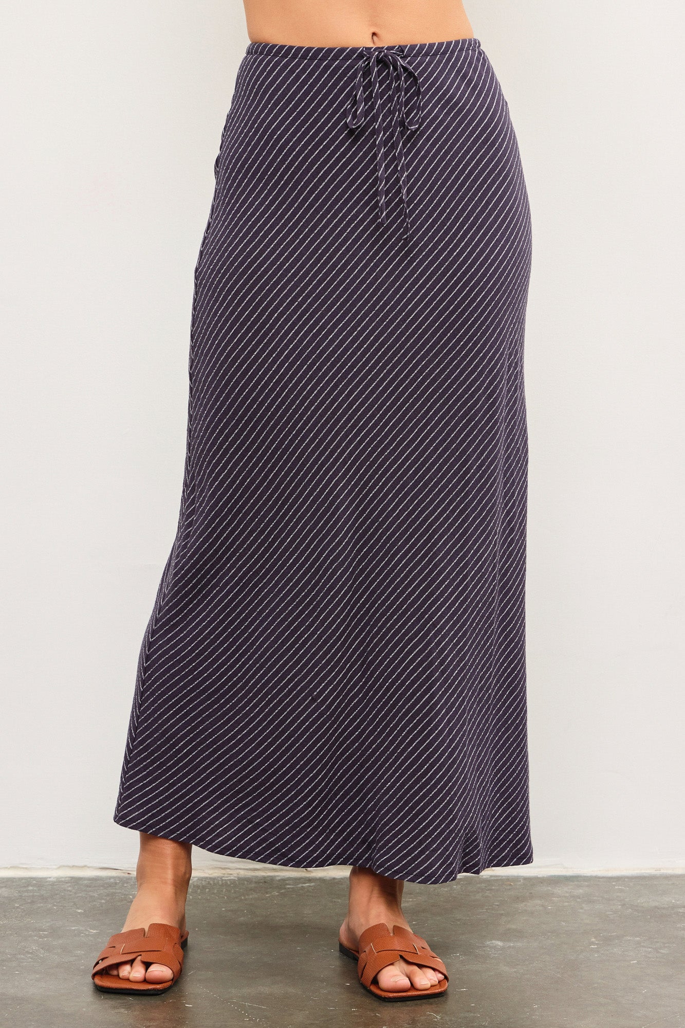 Handkerchief Top & Detailed A Line Skirt