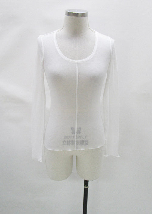 Long Sleeve Sheer Top