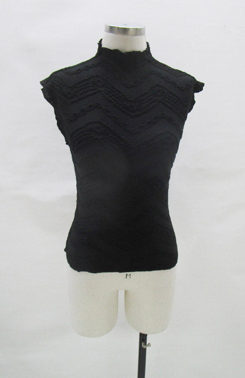 Mock Neck Scrunch Top