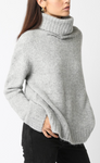 Fuzzy Turtleneck Oversized Sweater