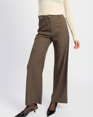 Trouser pants with Adjustable Waist Band Buckle