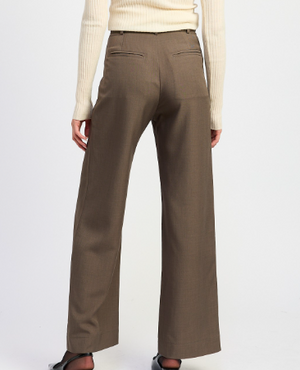 Trouser pants with Adjustable Waist Band Buckle