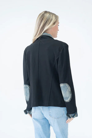 Knit & Denim Blazer