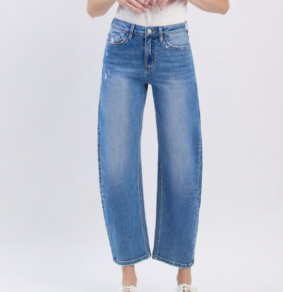 High Rise Barrel Jean