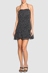 Flare Bottom Polka Dot Halter Dress