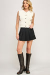 Classic Button Down Sweater Waistcoat