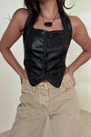 Halter Neck Sleeveless Vest Top