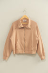Scuba High Neck Long Sleeve Zippered Jacket