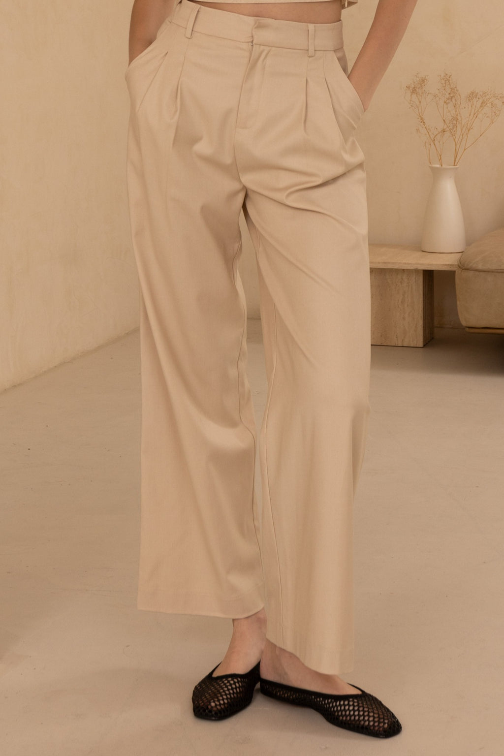 Woven Wide Leg Pants
