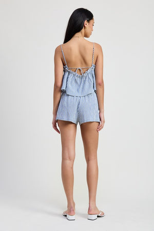 Ruffle Baby Doll Stripe Top and Shorts