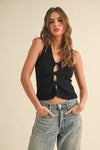 Twisted Ribbed Tank Top
