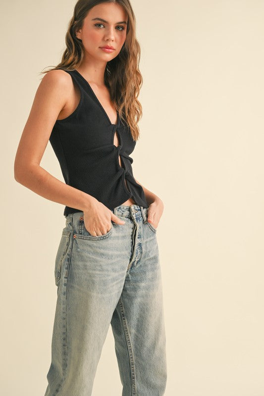 Twisted Ribbed Tank Top