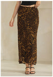 Leopard Print Maxi Skirt