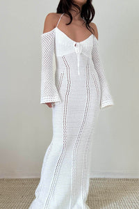 Crochet Halter Maxi Dress